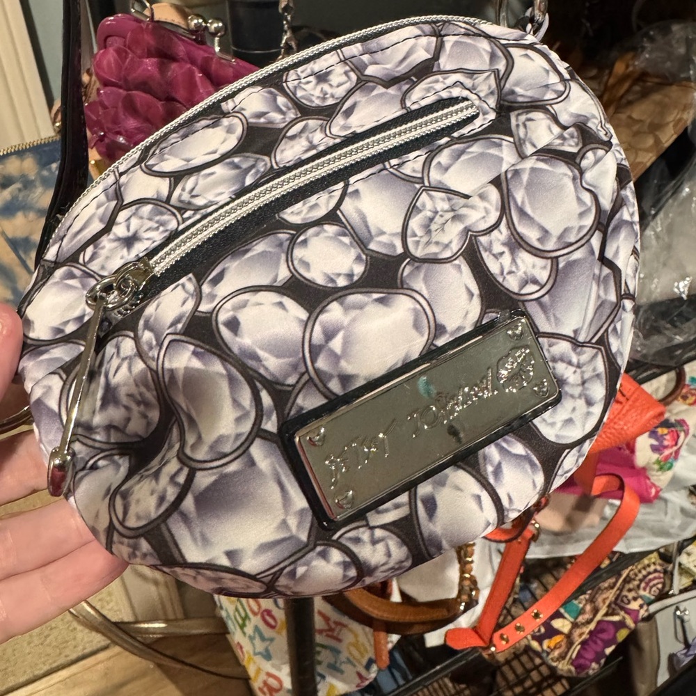 Betsey Johnson Gem Print Dome Crossbody